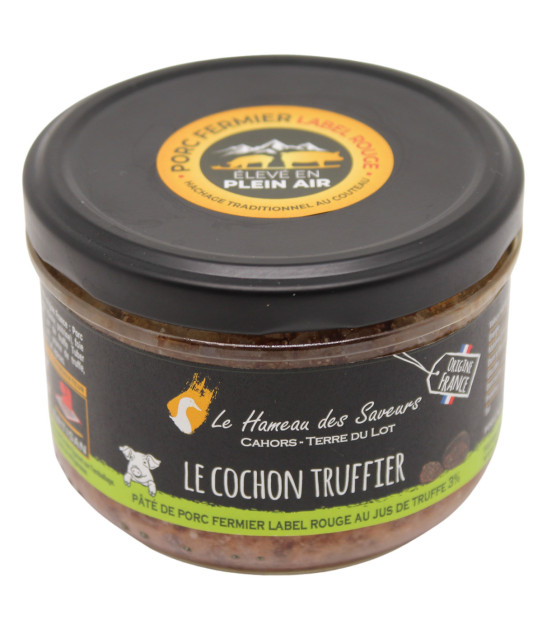 Paté francés de cerdo con trufa