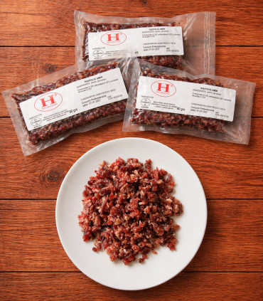 Diced Iberian ham