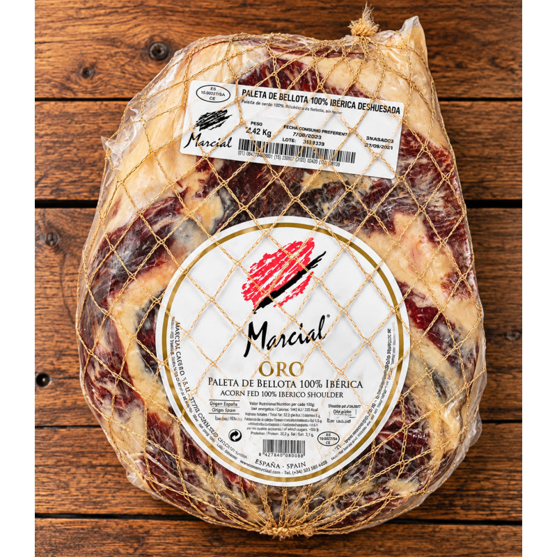 Paleta de bellota 100% ibérico - deshuesada - Marcial