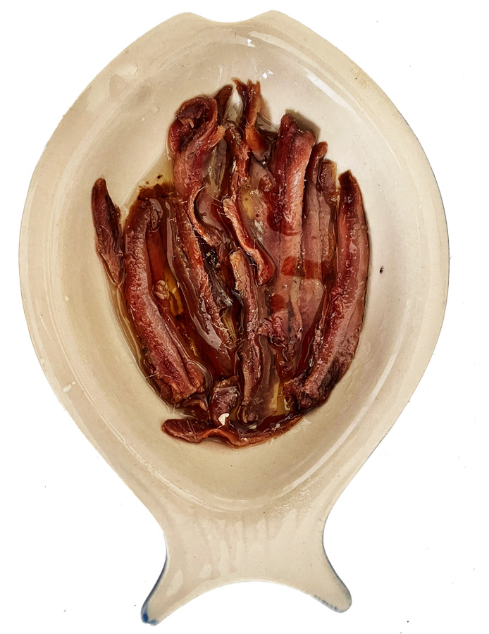 anchoas de Barbate con aceite de oliva