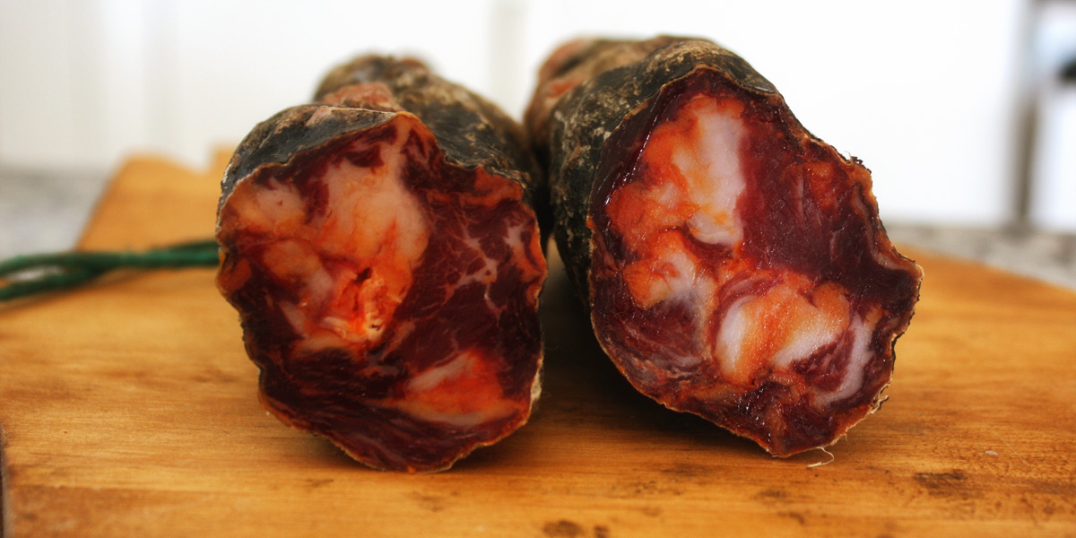 Chorizo Iberian Natural from the Iberian Pata Negra Pig 300 g