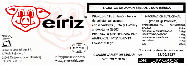 Taquitos - label