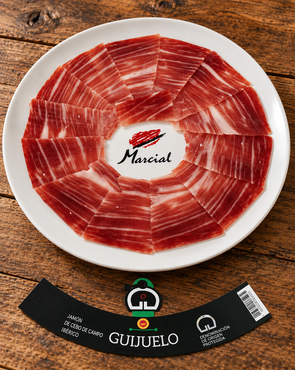 Assiette de jambon de cebo de campo