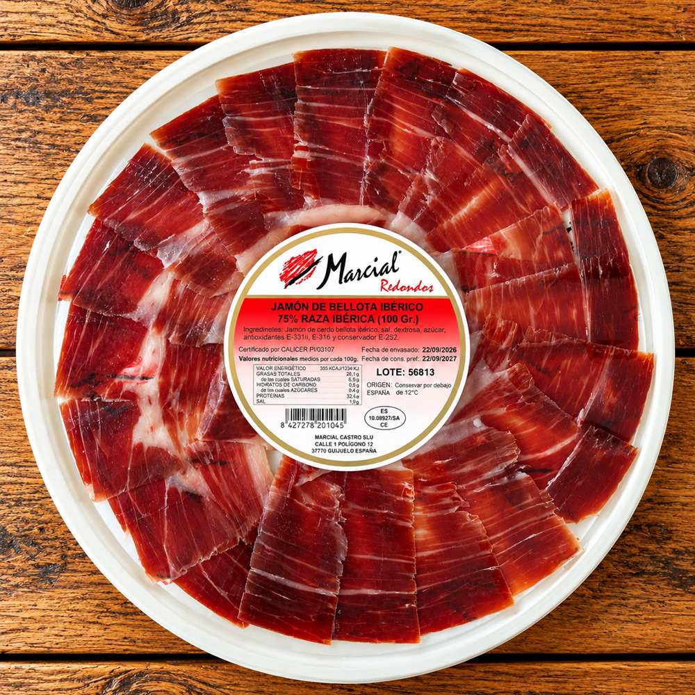 100 gr 75% Iberian Acorn-Fed Ham