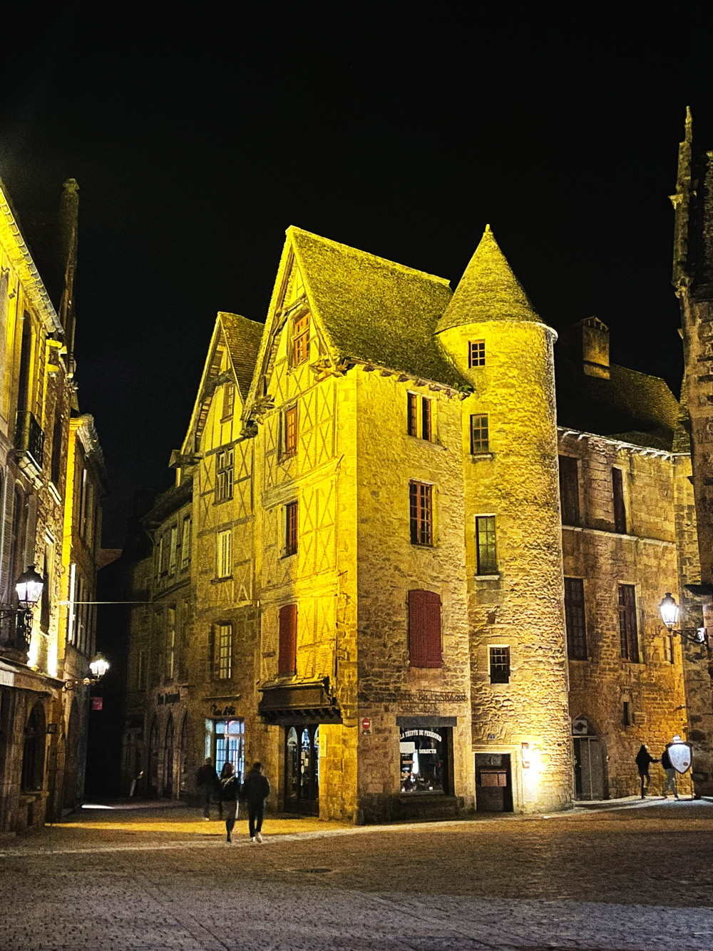Market square at night