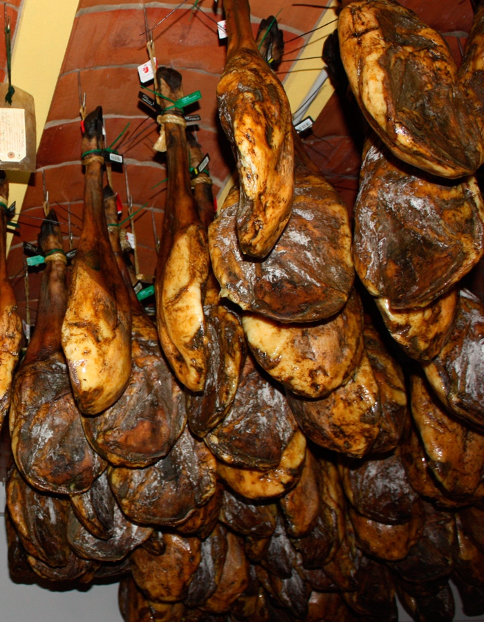 Iberico shoulder ham paletas - Curing cellars of Finca Montefrío