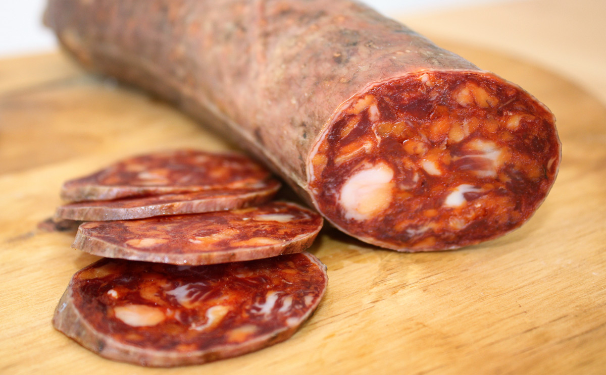 Saucisson sec ibérico - appellation Jabugo - Charcuterie espagnole