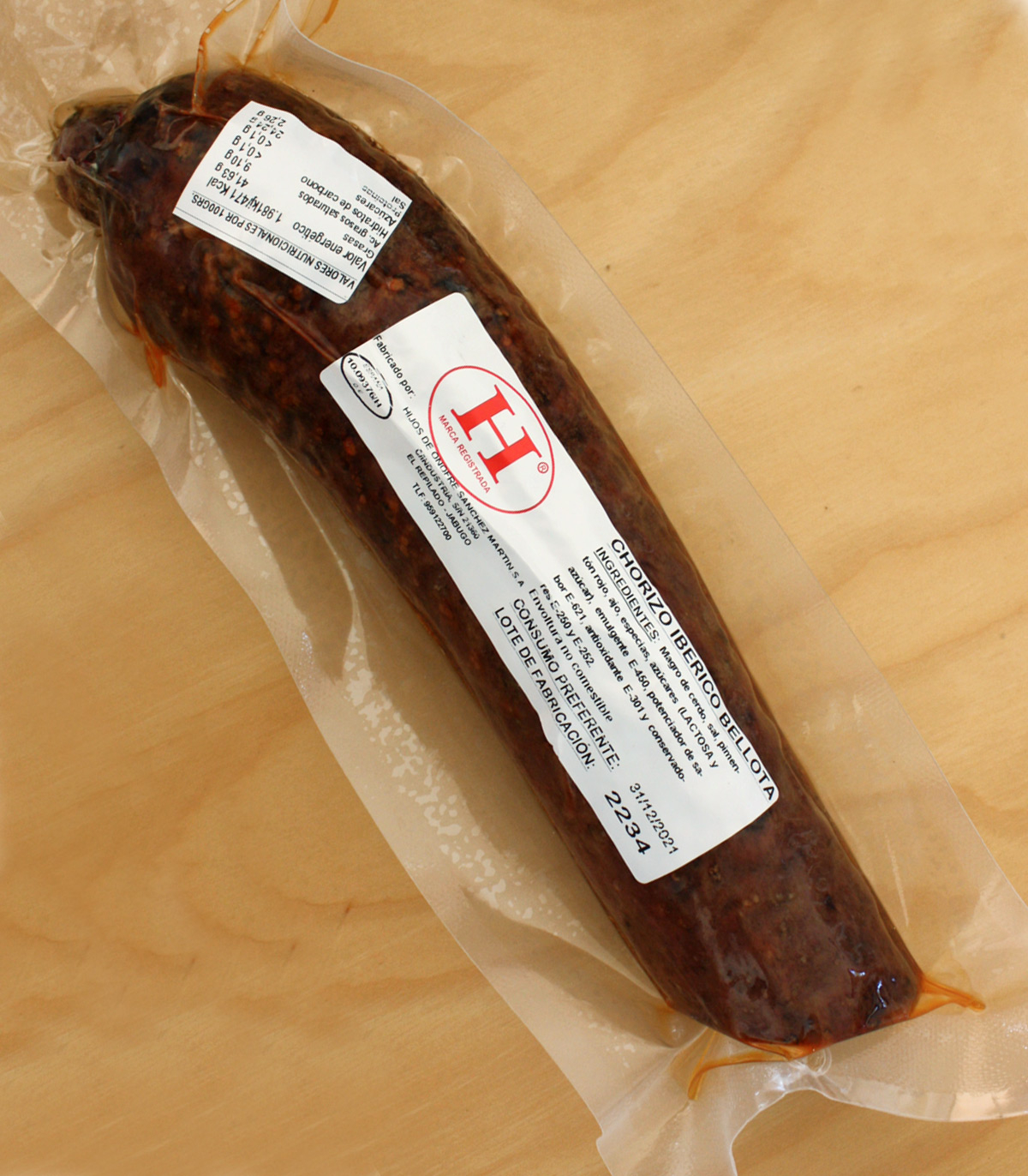 Chorizo ibérico cular rojo - Hijos de Onofre Sánchez Martín