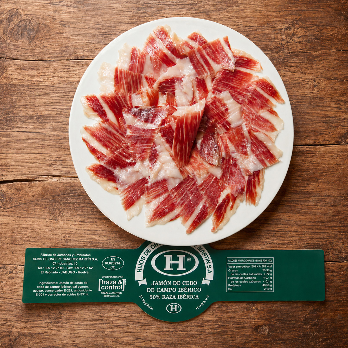 jamón ibérico 50% cebo de campo