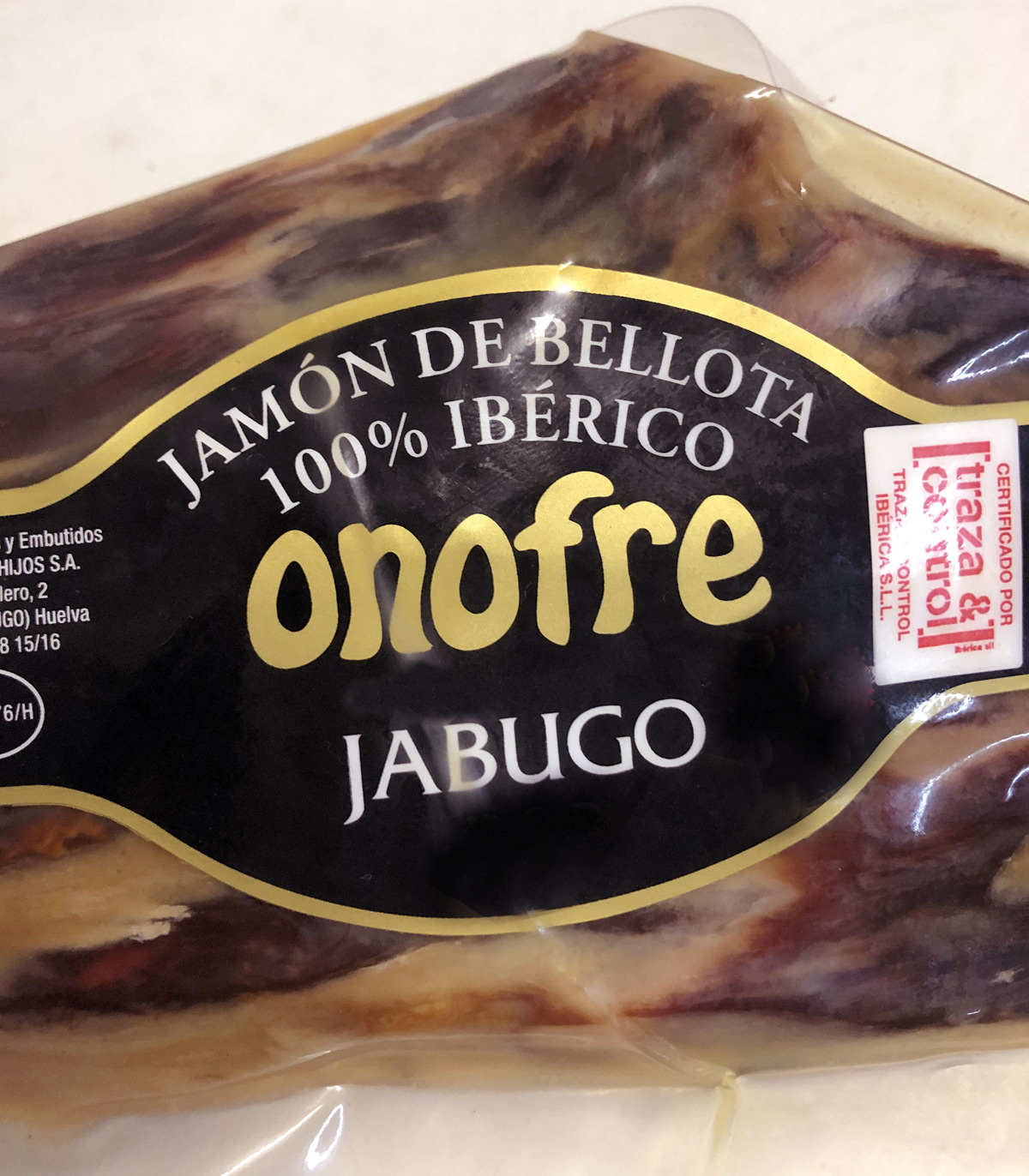jamón 100% raza ibérica - nueva etiqueta 2019