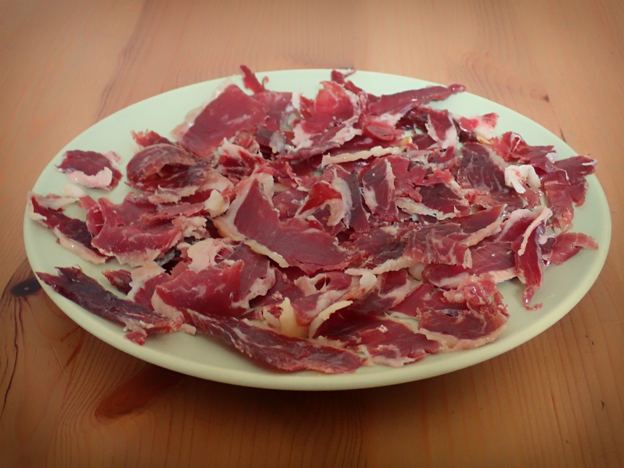 Slices of paleta ham