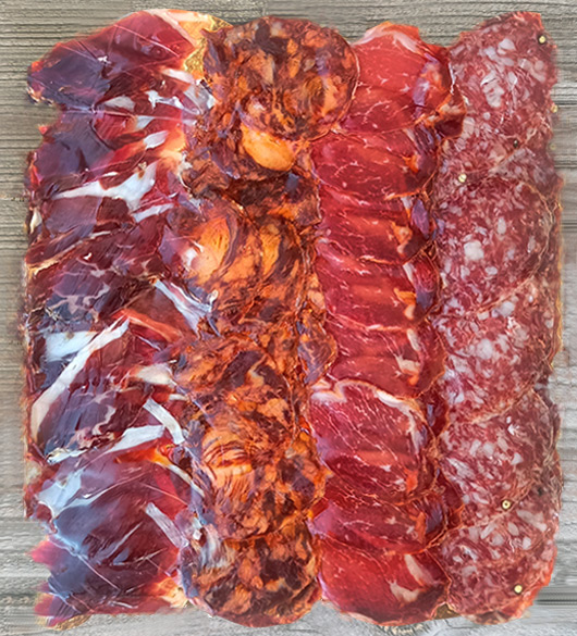 planche de charcuterie variée