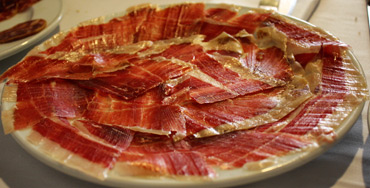 Assiette de jambon ibérique