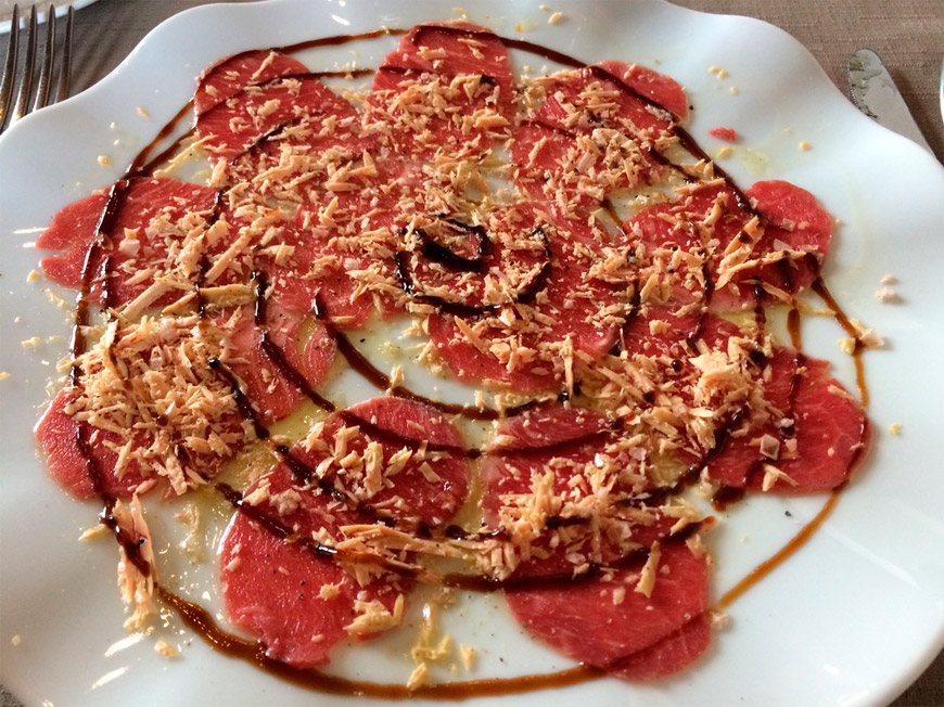 Iberian presa carpaccio