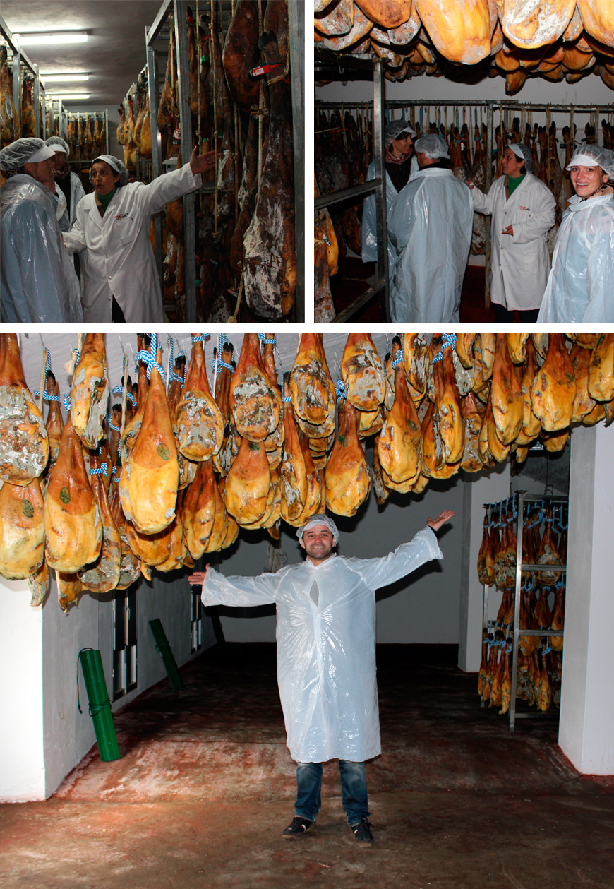 Visit to Jamones Eíriz house of ibérico hams