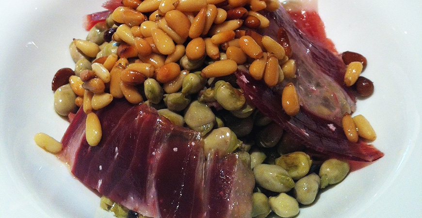 Beans with spanish ham TAPAS shop